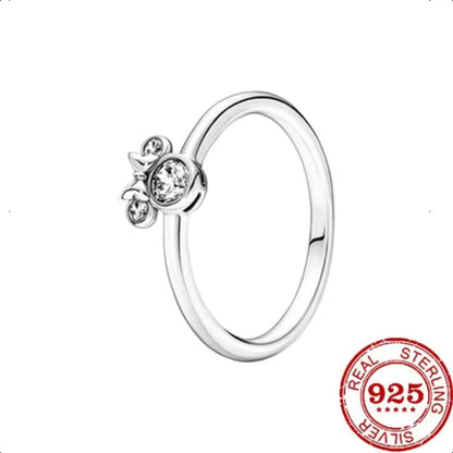 Fashion Classi 925 Silver Red Heart-shaped Ring